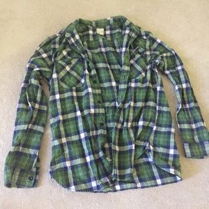 Green Canvas Flannel